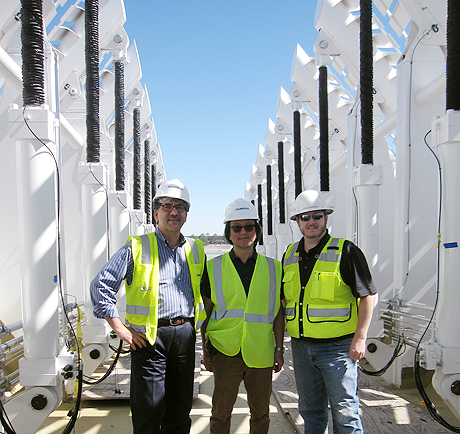 From left, Chris Christoforou (Thornton Tomasetti), John Chu (Santiago Calatrava) and Joey Ottmann(Alfonso Architects) at the University of South Florida’s Polytechnic campus. From left, Chris Christoforou (Thornton Tomasetti), John Chu (Santiago Calatrava) and Joey Ottmann(Alfonso Architects) at the University of South Florida’s Polytechnic campus.
